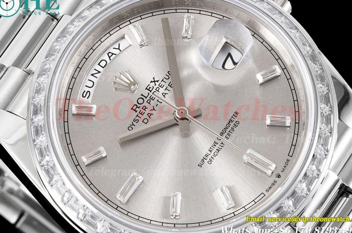 DayDate GSF 228396 SS (Tungsten Pres Dial Version) SS A3255 Silver 40mm Heavy 0427